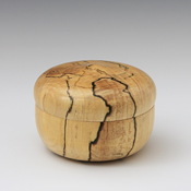 Spalted Maple Box (round top) closed thumbnail