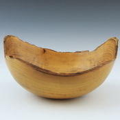 Black Locust Natural Edge Bowl Side