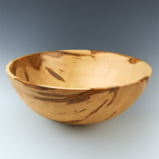 Ambrosia Maple Bowl With Striking Markings side view thumbnail