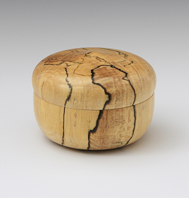 Spalted Maple Box (round top)