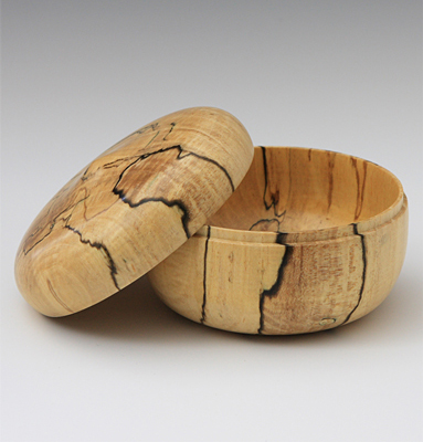 Spalted Maple Box (round top)