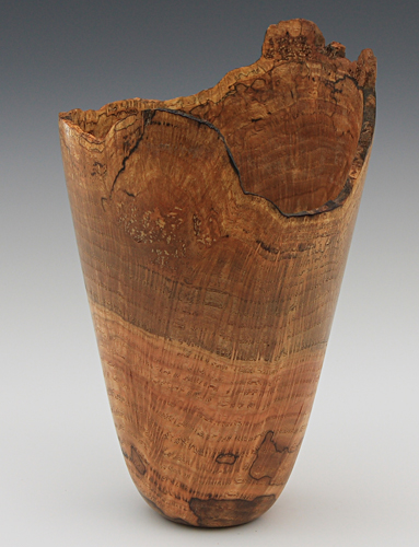 Red Oak Burl Vase 