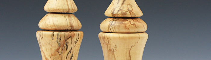 Spalted Maple Salt & Pepper Grinders