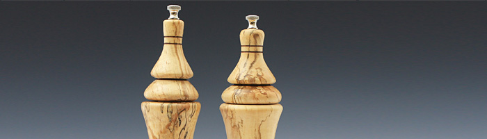 Spalted Maple Salt & Pepper Grinders